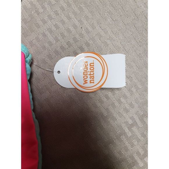 Wonder Nation 3/6m mermaid pink 1 pc swimsuit - Picture 4 of 6